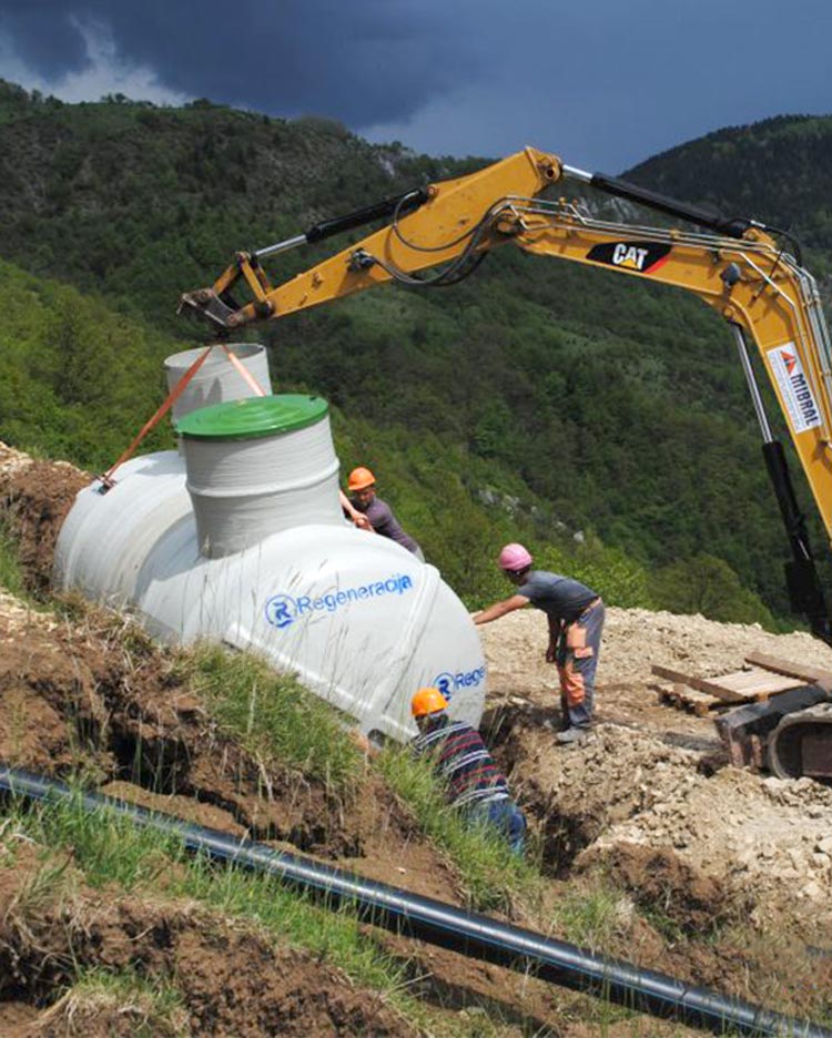 Construction of local water supply system from spring Klanice – Nahorevo