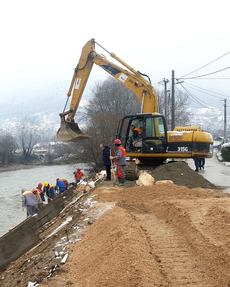 Uređenje korita rijeke Bosne u naselju Svrake