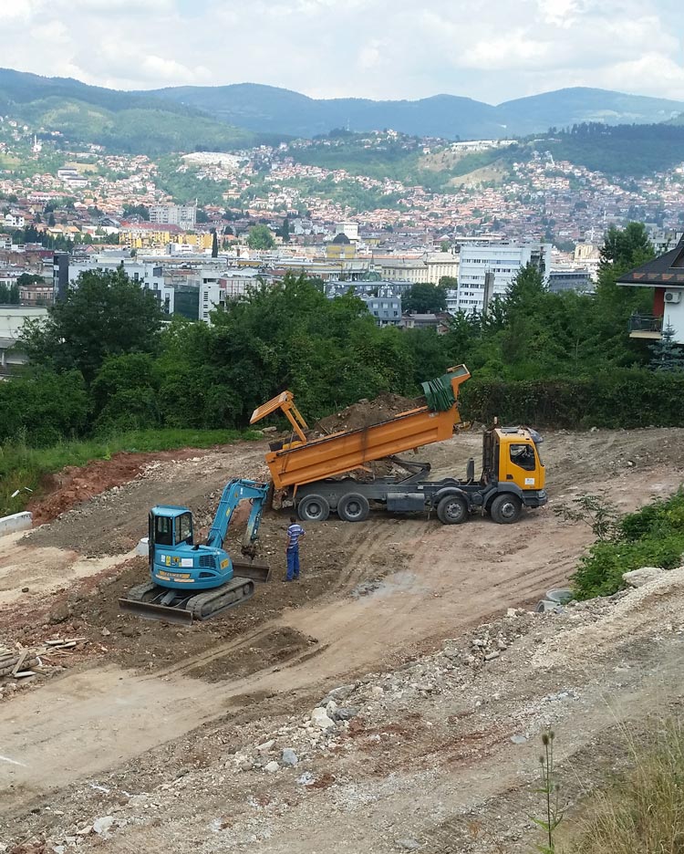 Earth subsidence Podgaj – Tekija, Municipality Centar Sarajevo